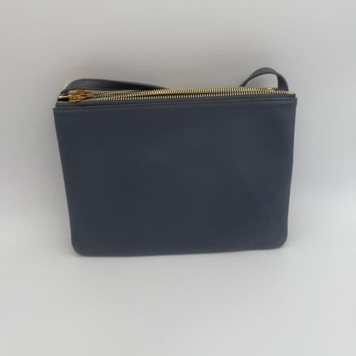 Celine Grey Leather Trio Bag in Smooth Lambskin photo 2