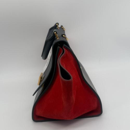 Celine Tri-Color Leather Trapeze Handbag photo 3