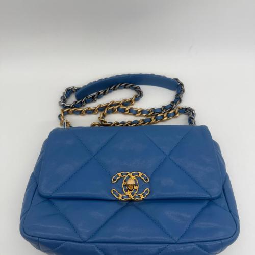Chanel Blue Quilted Flap Bag