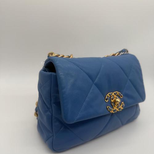 Chanel Blue Quilted Flap Bag photo 4