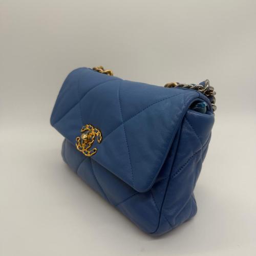 Chanel Blue Quilted Flap Bag photo 5