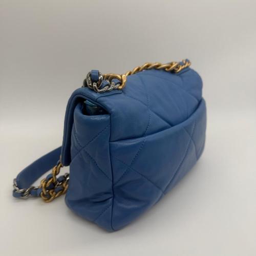 Chanel Blue Quilted Flap Bag photo 6