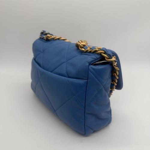 Chanel Blue Quilted Flap Bag photo 7