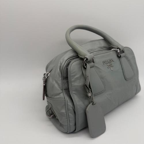 Prada Grey Leather Handbag photo 5
