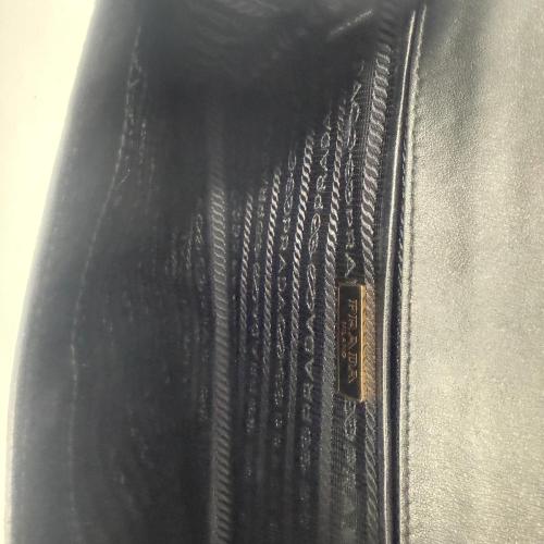 Prada Black Saffiano Leather Chain Crossbody Bag photo 8