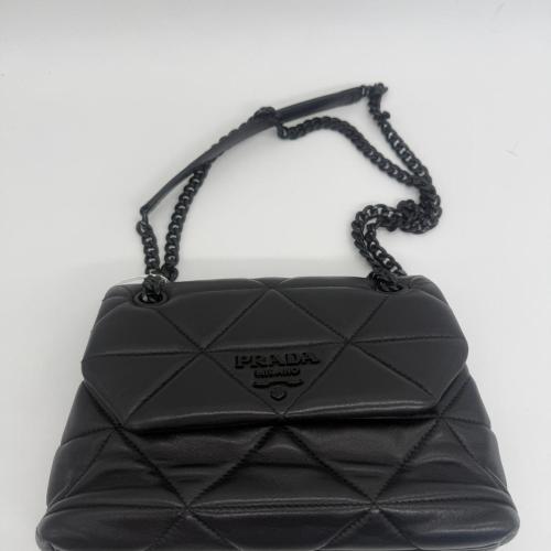 Prada Spectrum Diamond-Quilt Leather Shoulder Bag