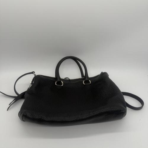 Prada Black Grained Leather Two-way Satchel photo 2