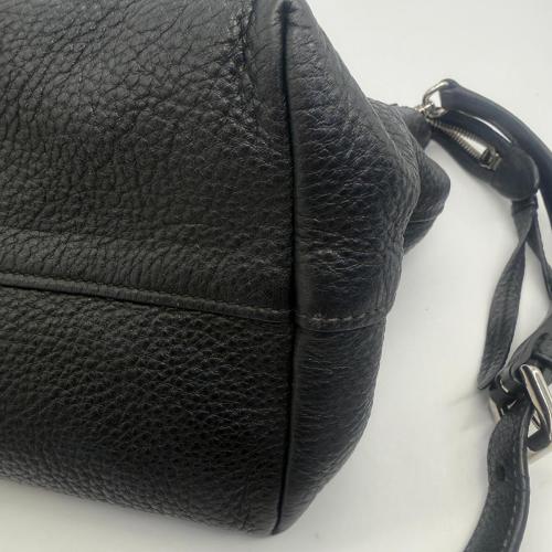 Prada Black Grained Leather Two-way Satchel photo 8