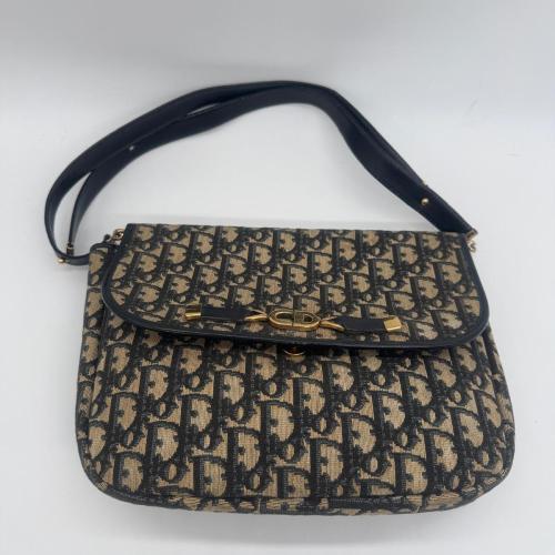 Christian Dior Trotter Canvas Shoulder Bag