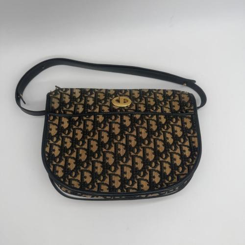 Christian Dior Trotter Canvas Shoulder Bag