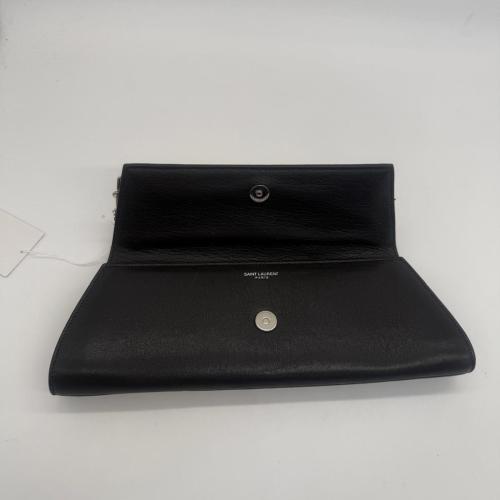 Yves Saint Laurent Black Leather Clutch Bag photo 2