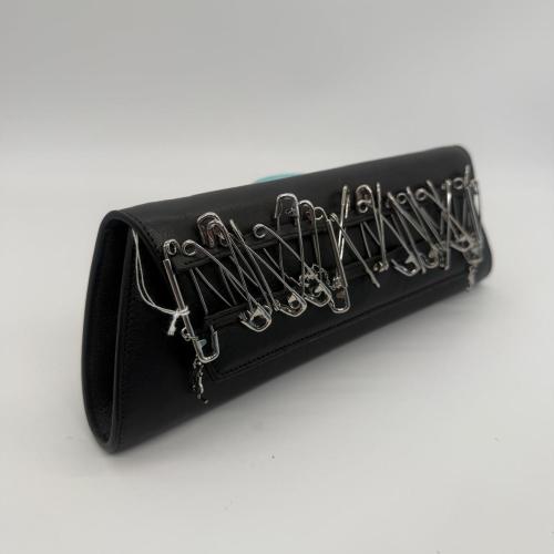 Yves Saint Laurent Black Leather Clutch Bag photo 7