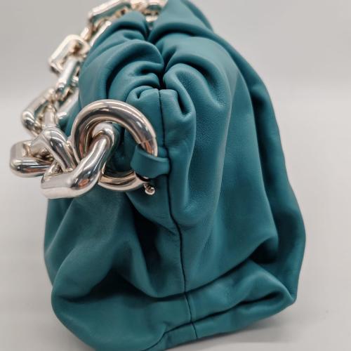 Bottega Veneta Light Blue Lambskin Chain Pouch Bag photo 4