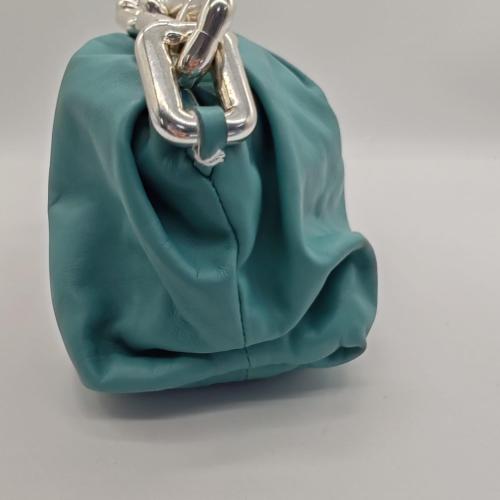 Bottega Veneta Light Blue Lambskin Chain Pouch Bag photo 5