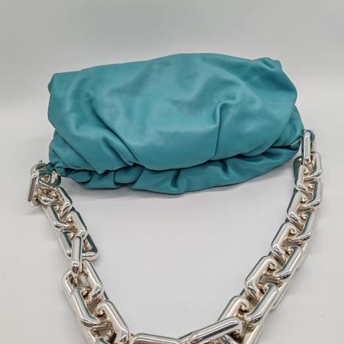 Bottega Veneta Light Blue Lambskin Chain Pouch Bag photo 7