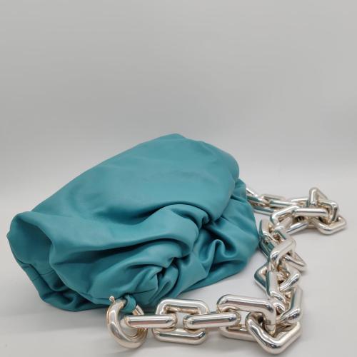 Bottega Veneta Light Blue Lambskin Chain Pouch Bag photo 8