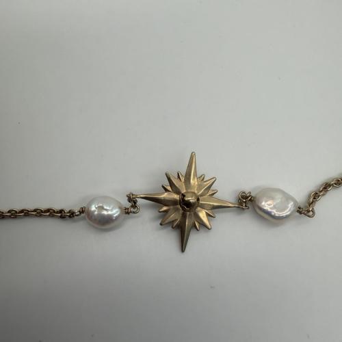 Christian Dior Gold Plated Bracelet With Pearl Accents photo 4