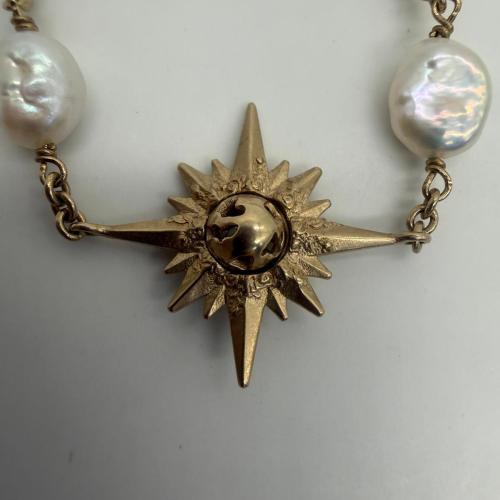 Christian Dior Gold Plated Bracelet With Pearl Accents photo 5