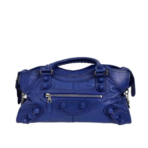 Balenciaga Giant City Brogue Leather Handbag
