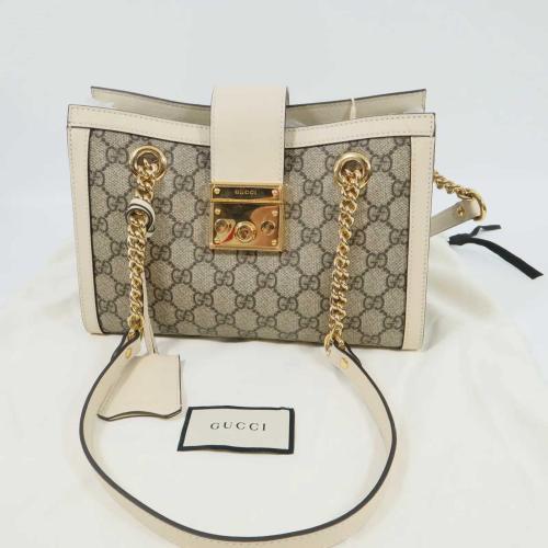 Gucci GG Supreme Padlock Shoulder Bag