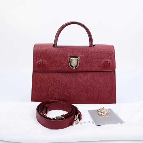 Christian Dior Diorever Small Red Leather