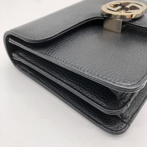 Gucci Interlocking G Shoulder Bag Black photo 2