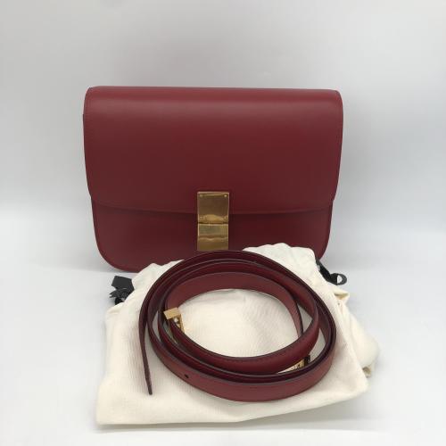 Celine Classic Box Flap Bag Red