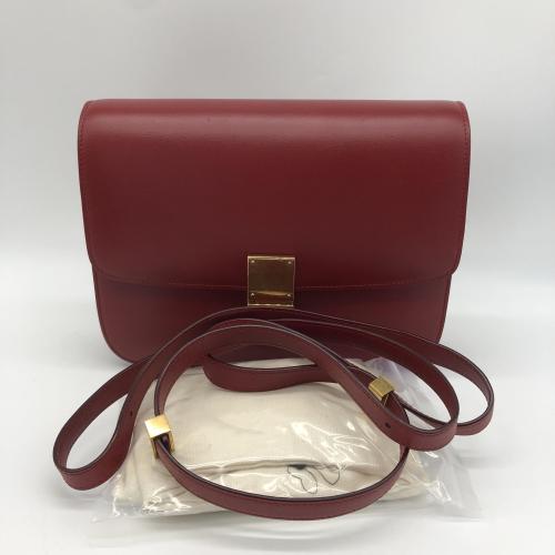 Celine Classic Box Flap Bag Red
