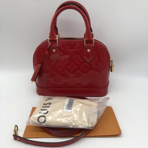 Louis Vuitton Red Patent Leather Alma BB