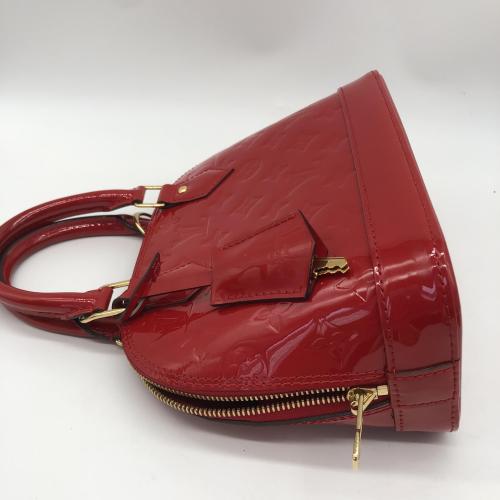 Louis Vuitton Red Patent Leather Alma BB photo 7