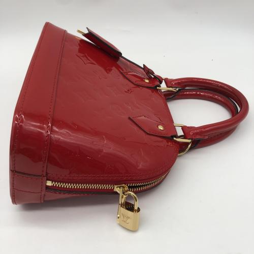 Louis Vuitton Red Patent Leather Alma BB photo 8