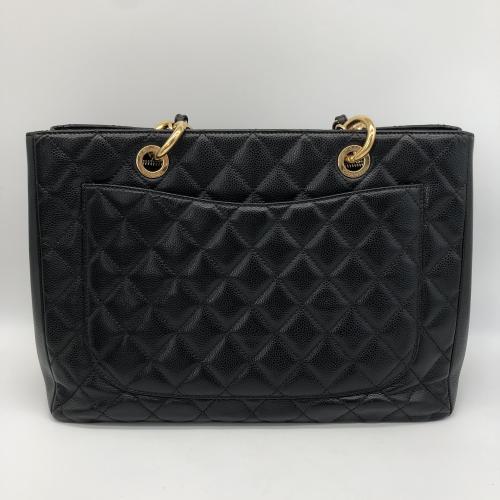 Chanel Black Quilted Leather Tote Bag