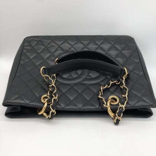 Chanel Black Quilted Leather Tote Bag photo 6