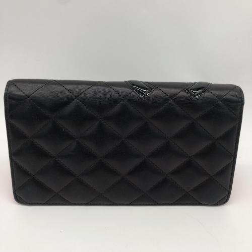 Chanel Cambon Quilted Leather Wallet Black photo 2