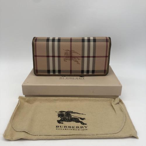 Burberry Haymarket Check Leather Bi-Fold Wallet