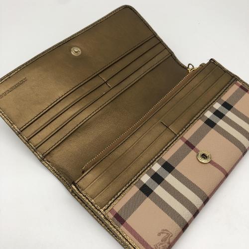 Burberry Haymarket Check Leather Bi-Fold Wallet photo 4