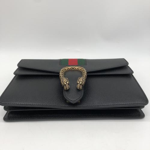 Gucci Black Leather Sylvie Shoulder Bag photo 5