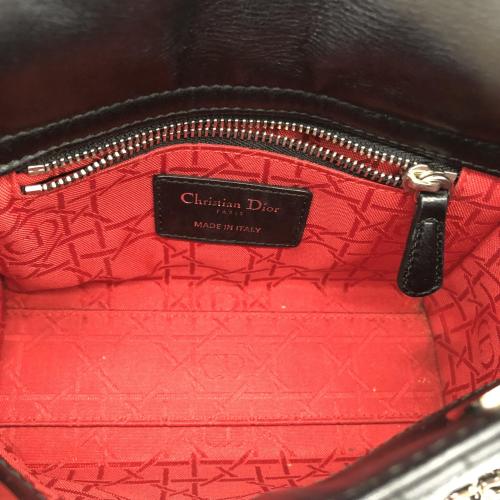 Christian Dior Black Leather Cannage Lady Dior Bag photo 4