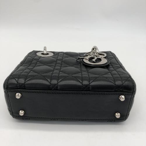 Christian Dior Black Leather Cannage Lady Dior Bag photo 5