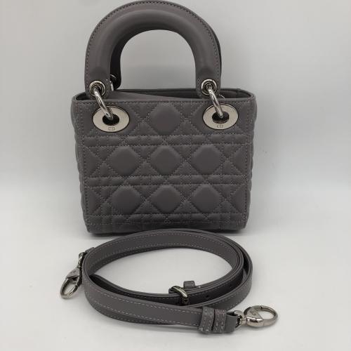 Christian Dior Grey Cannage Lady Dior Bag photo 2