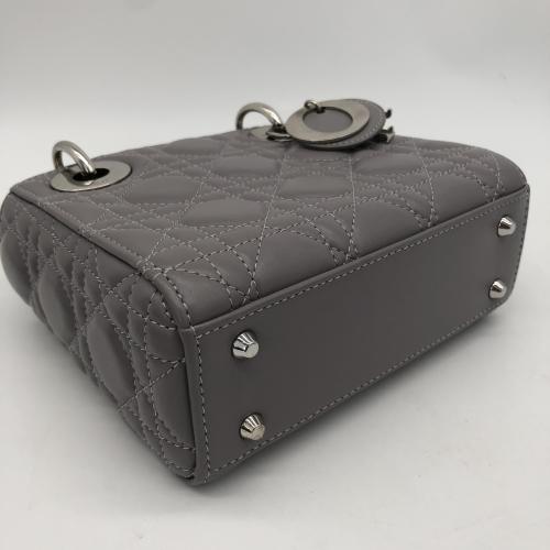 Christian Dior Grey Cannage Lady Dior Bag photo 3