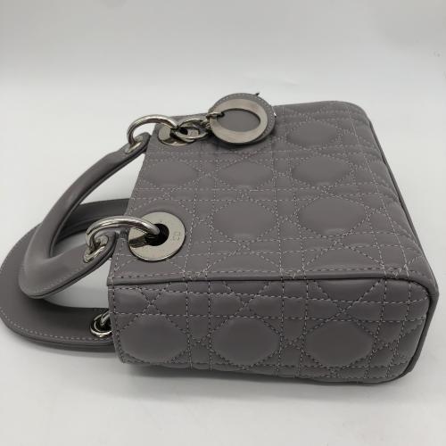 Christian Dior Grey Cannage Lady Dior Bag photo 7