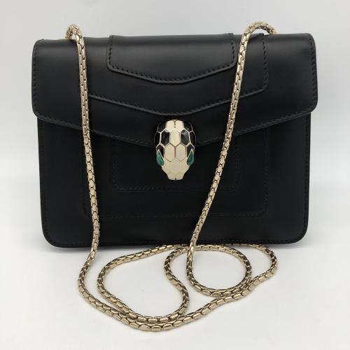 Bulgari Black Serpenti Forever Crossbody Bag