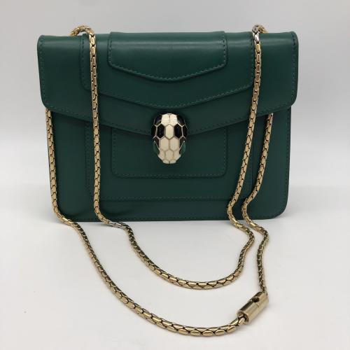 Bulgari Green Serpenti Forever Crossbody Bag