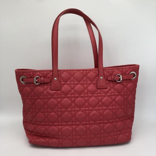 Christian Dior Red Cannage Quilted Panarea Tote Bag photo 2