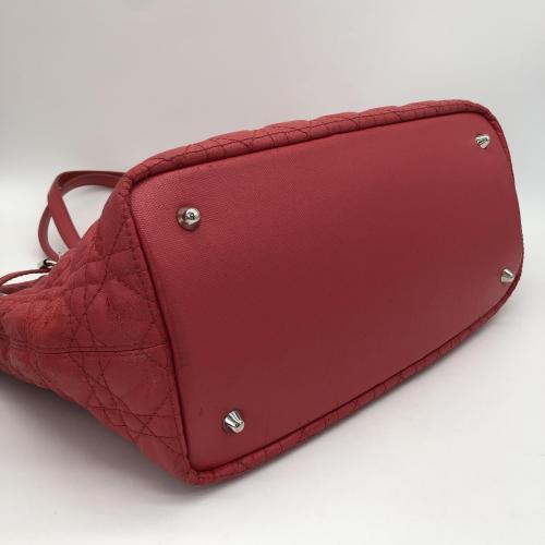 Christian Dior Red Cannage Quilted Panarea Tote Bag photo 3