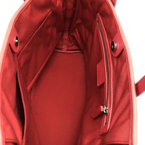 Christian Dior Red Cannage Quilted Panarea Tote Bag photo 4