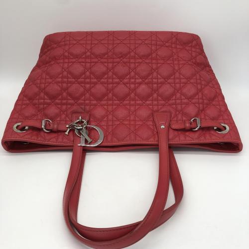 Christian Dior Red Cannage Quilted Panarea Tote Bag photo 6