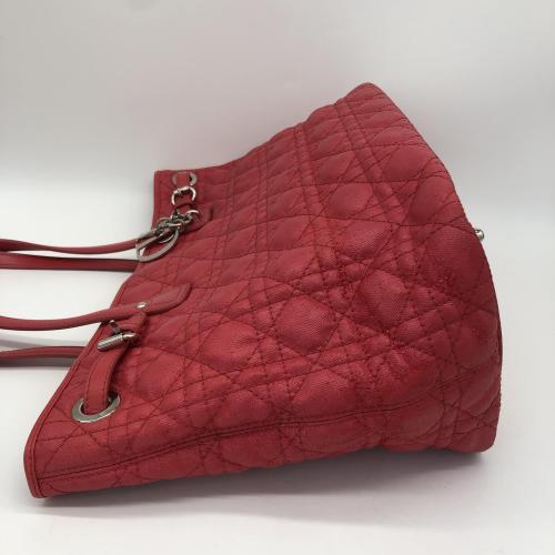 Christian Dior Red Cannage Quilted Panarea Tote Bag photo 7