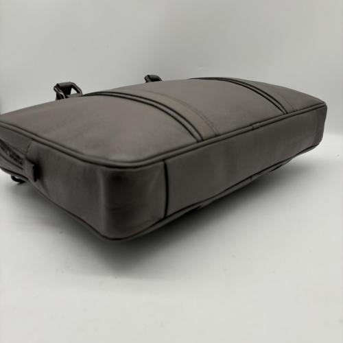 Burberry Grey Leather Briefcase photo 3